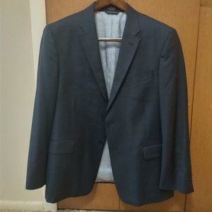 Tommy Hilfiger 42R Navy Blue 100% Wool Sport Coat Blazer